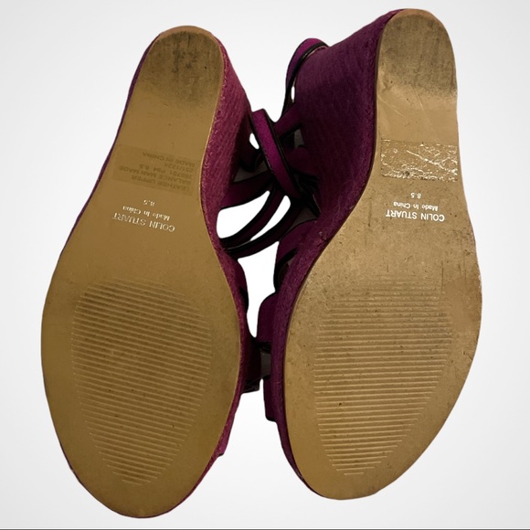 Colin Stuart purple espadrilles size 8.5 sandal - Picture 2 of 5